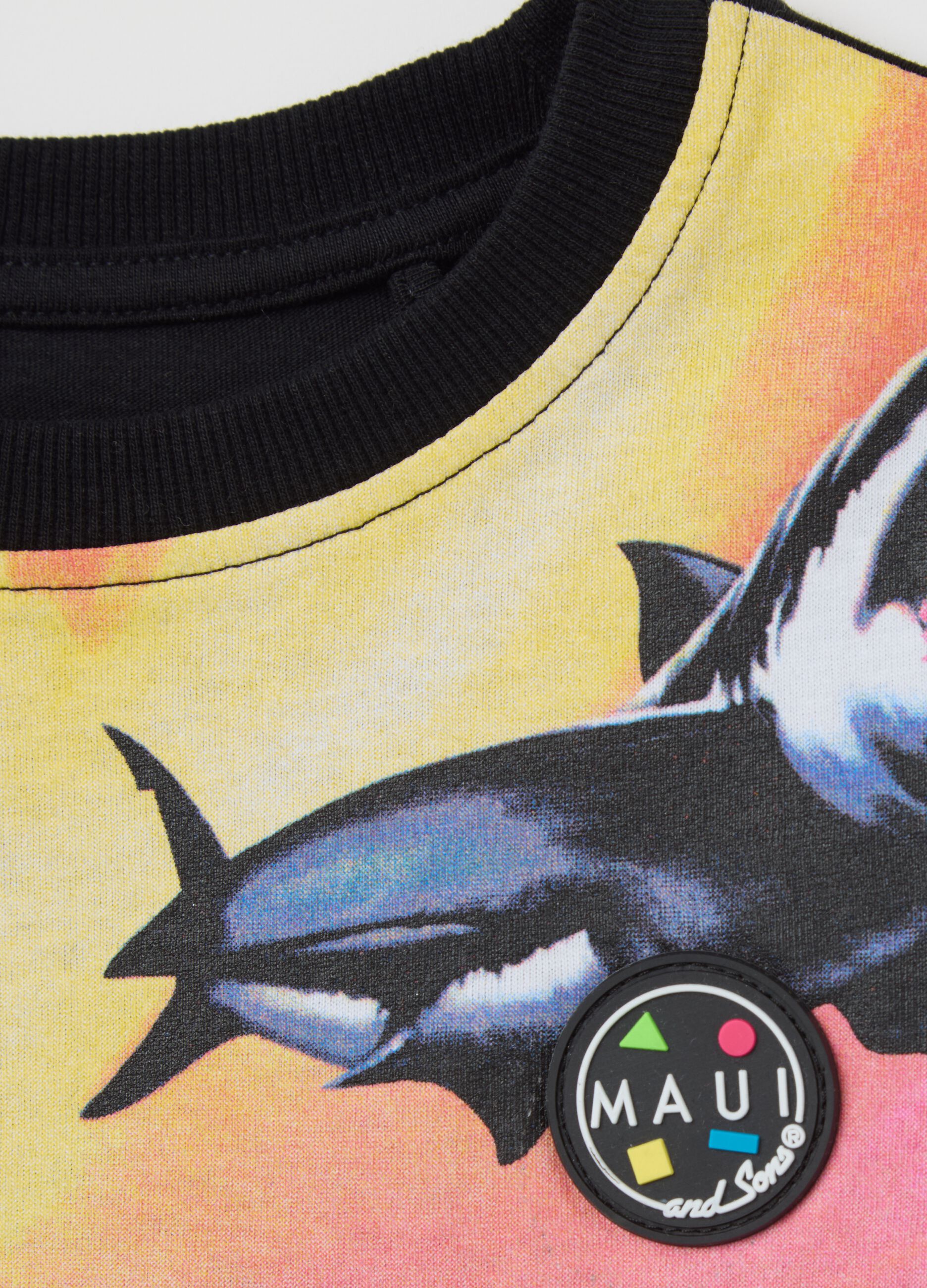 Multicolour tank top with Maui print