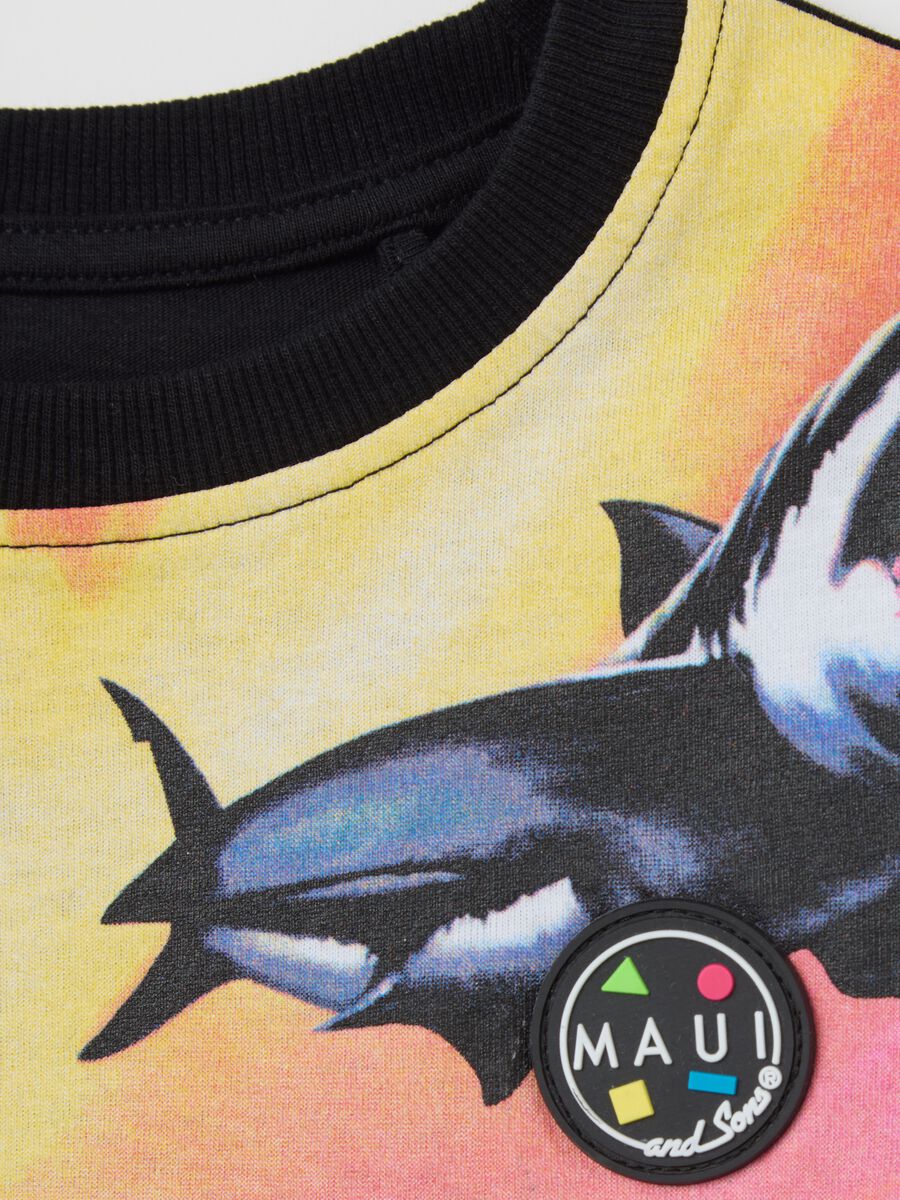 Multicolour tank top with Maui print_2