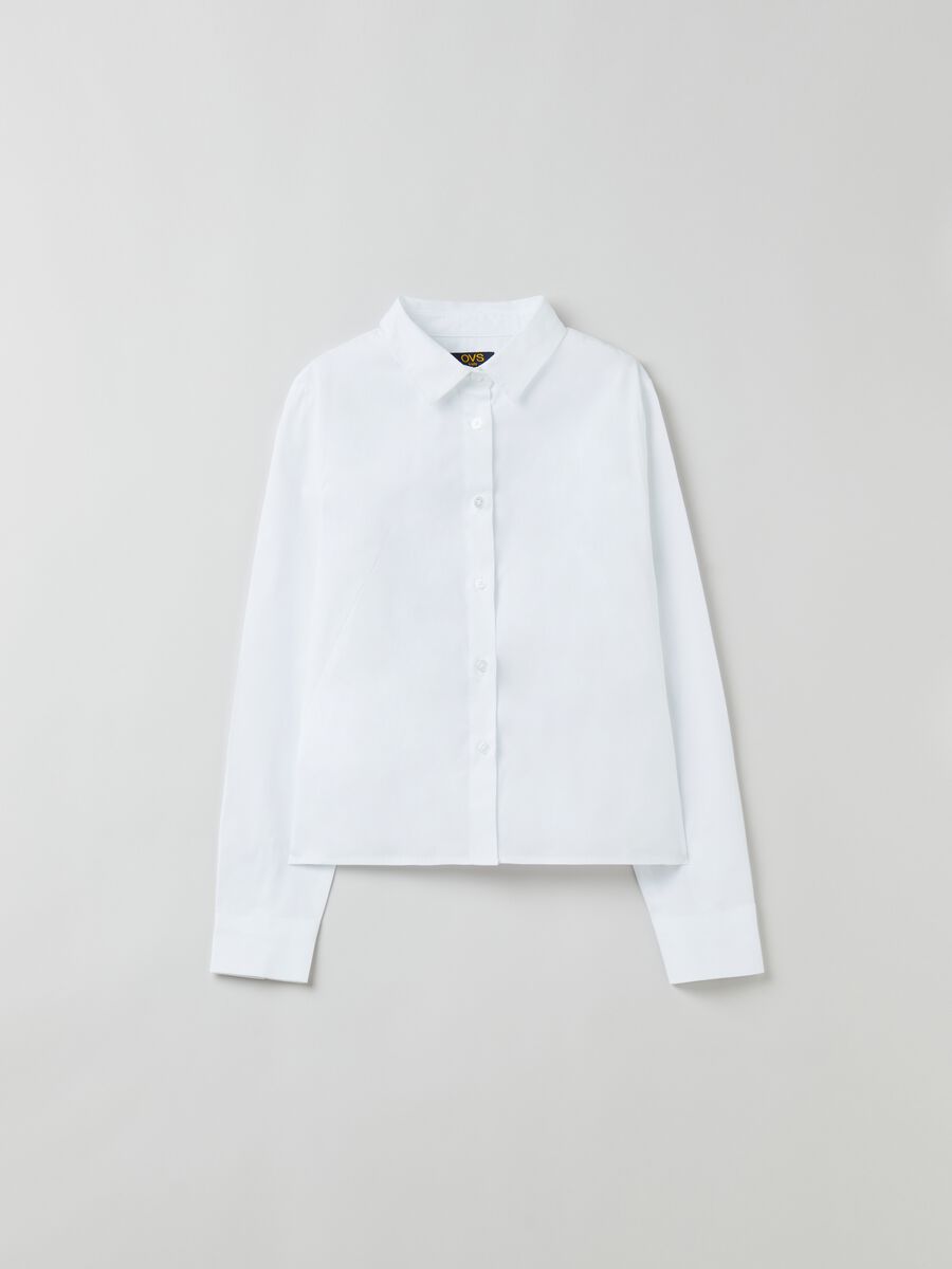 Camicia in cotone stretch_0