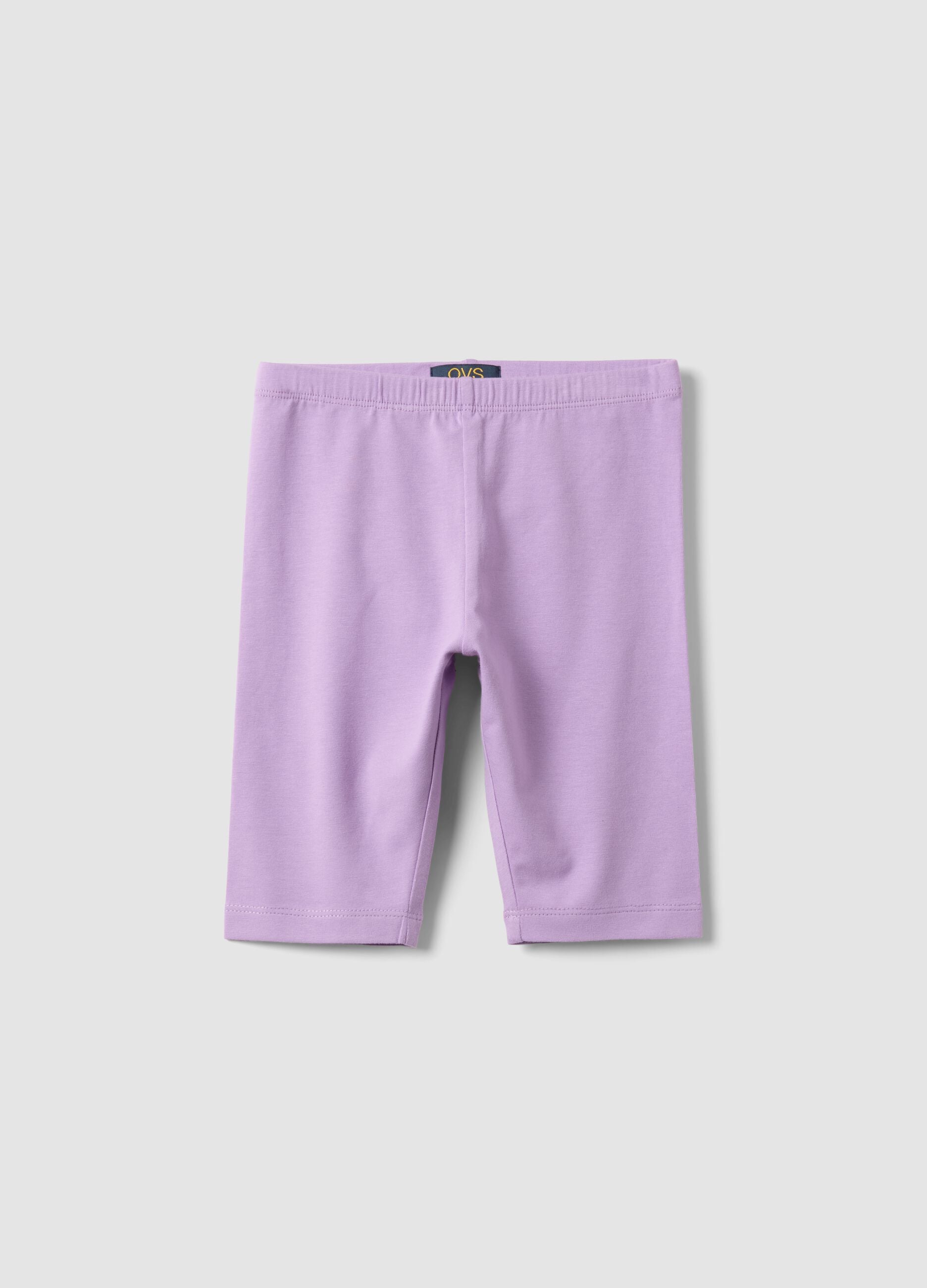 Purple organic cotton shorts