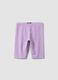 Purple organic cotton shorts_0