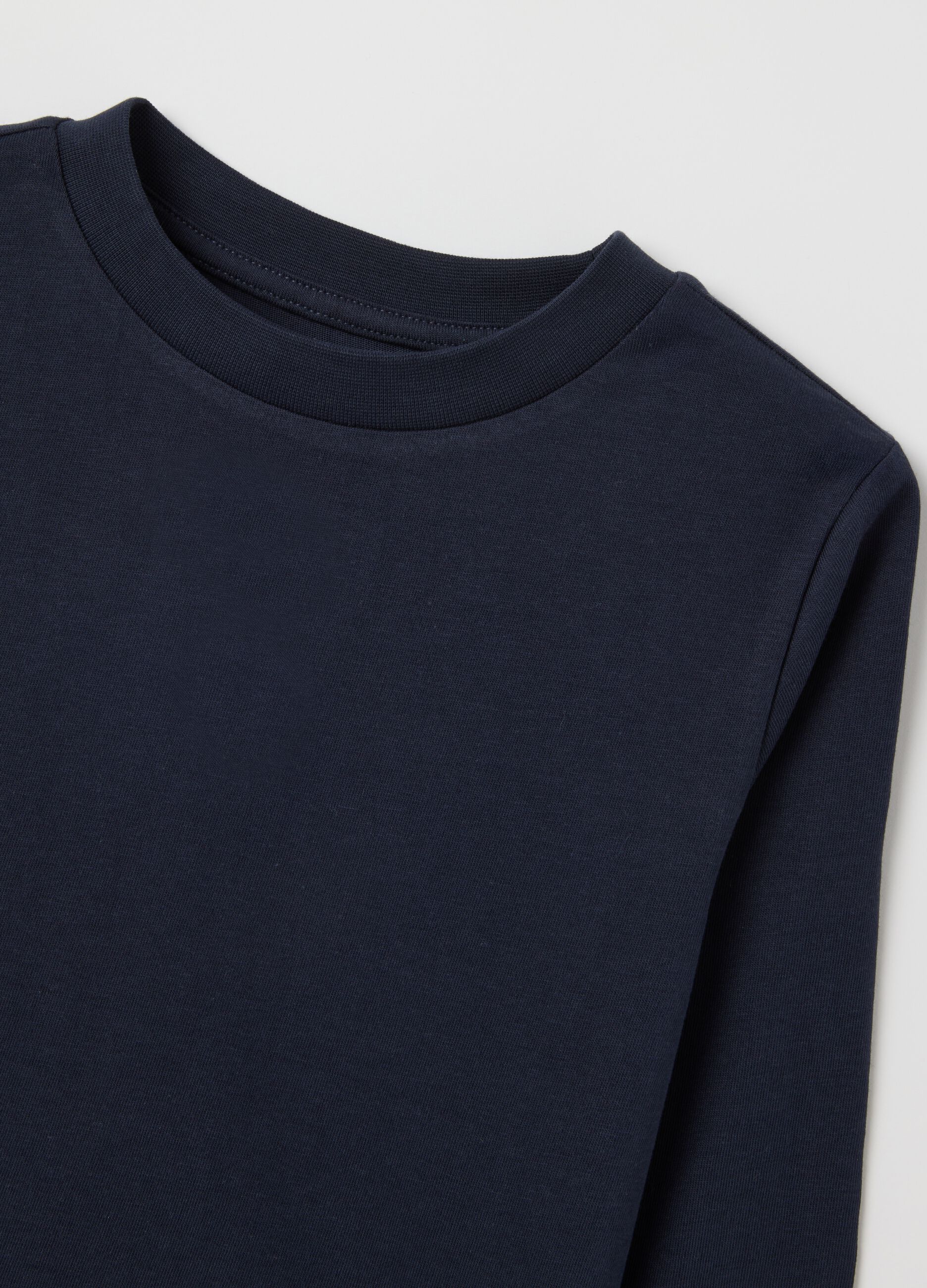 Children's blue pure cotton regular fit jumper