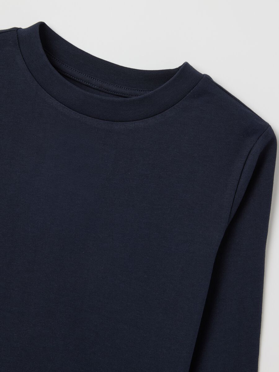 Children's blue pure cotton regular fit jumper_2