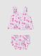 Pink Minnie print stretch bikini_1