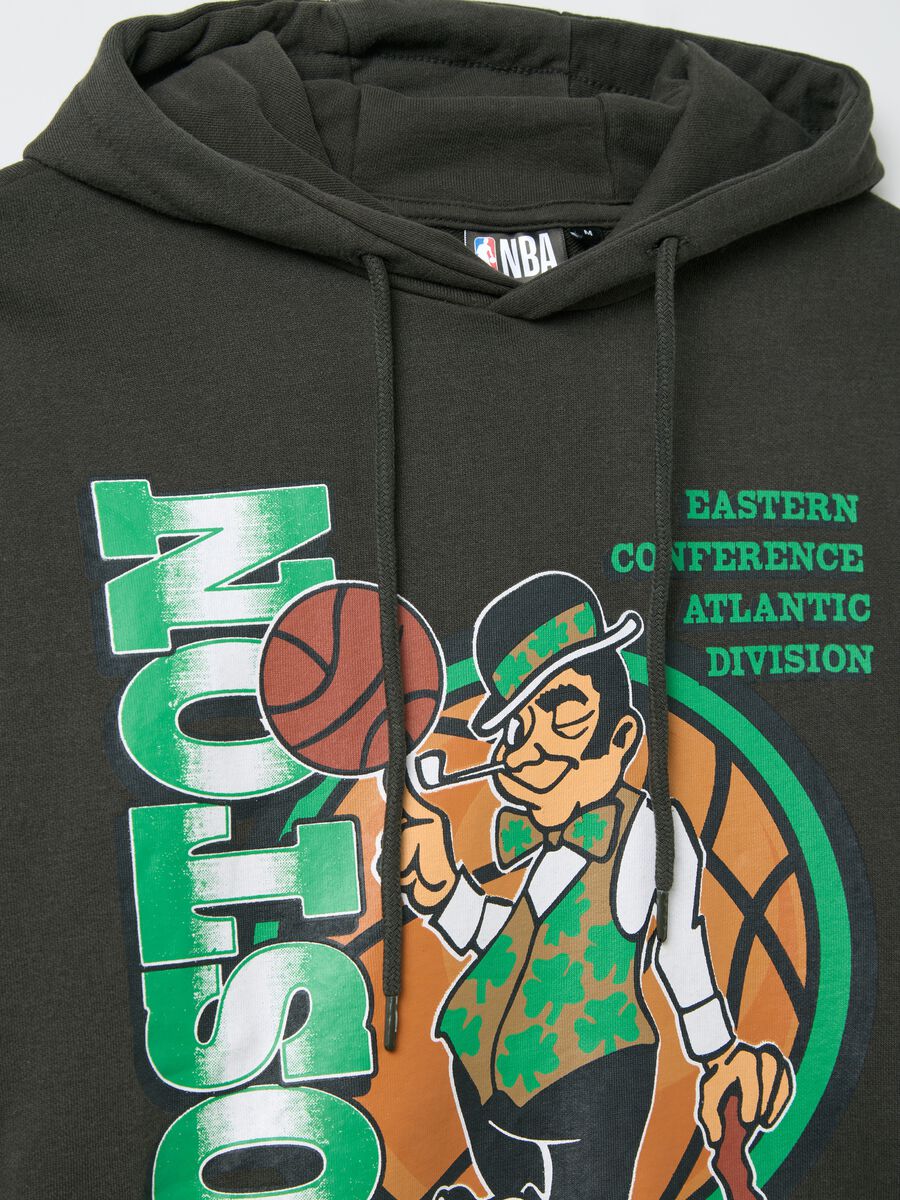 Green NBA Boston Celtics sweatshirt with hood_5