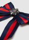 Multicolour Striped Hair Bow with Bright Details, Regular Fit_2