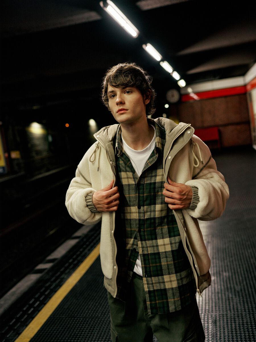 Flannel shirt with check pattern_0
