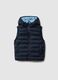 Kids' regular fit padded blue gilet with hood_0