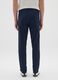 Slim Fit Blue Cotton Blend Trousers_2
