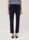 Blue stretch viscose trousers_1