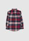 Children's multicolour check regular fit shirt in pure cotton_4