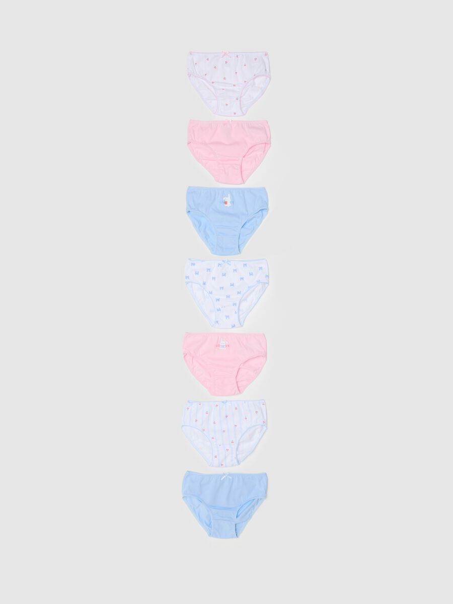 Girls' Multicolour Cotton Briefs Multipack Regular Fit_0