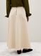 Beige pure cotton skirt_2