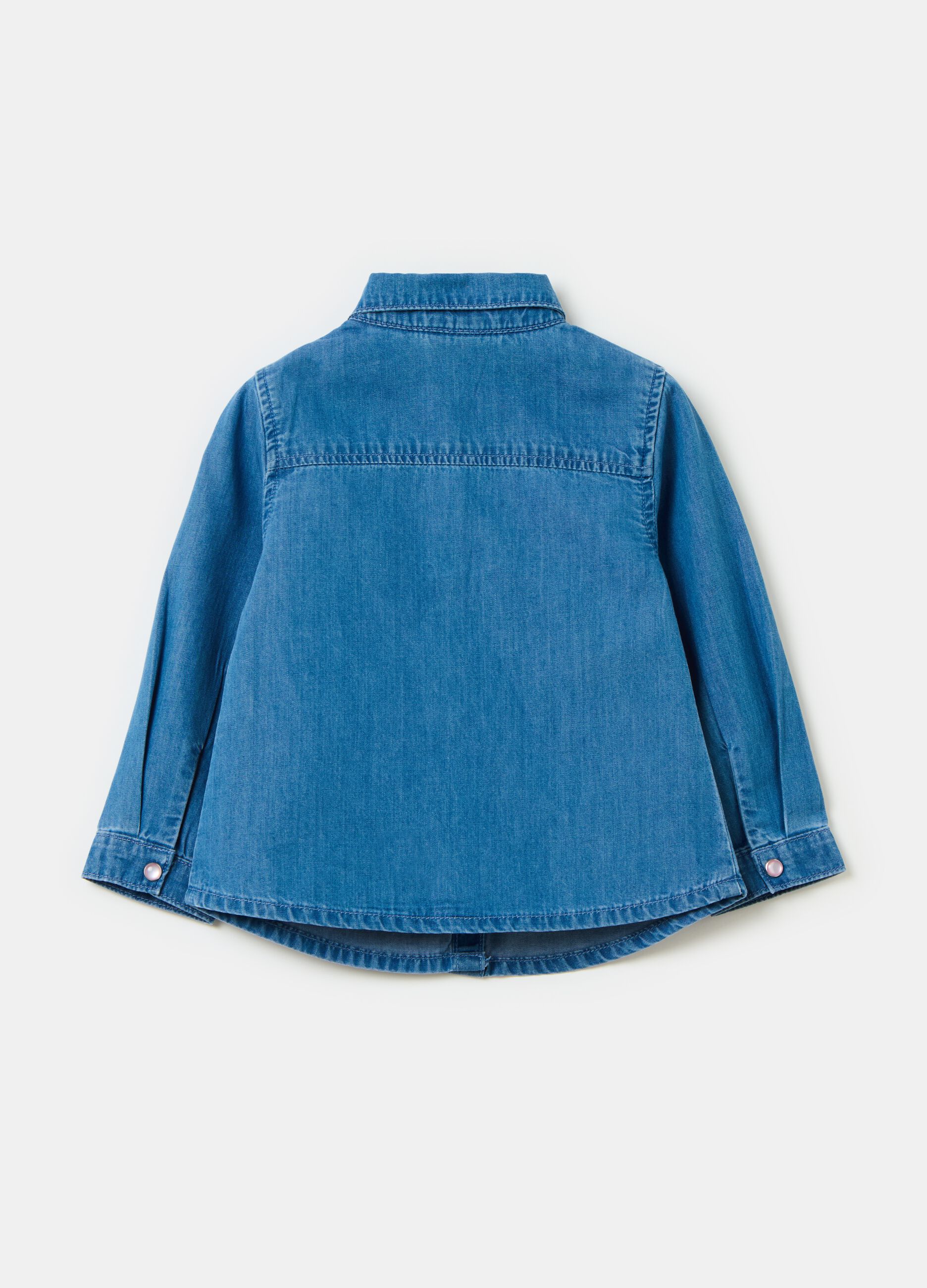 Denim shirt with heart pocket