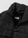 Black regular fit padded jacket with zip and side pockets_5