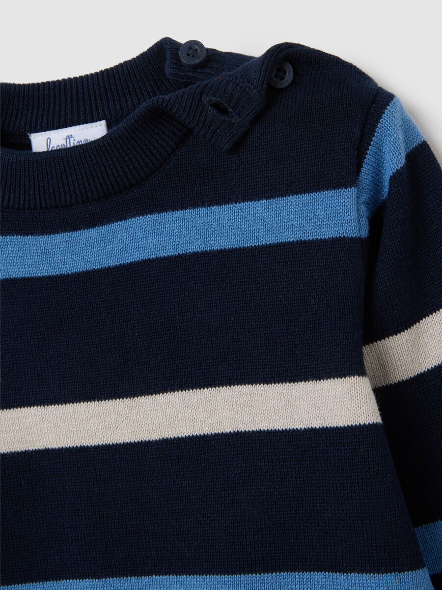 Multicolour pure cotton children's sweater with regular fit_3