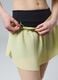 ALTAVIA COURT yellow pleated sports shorts in stretch fabric with removable inner short_3