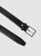 Black genuine leather belt_1
