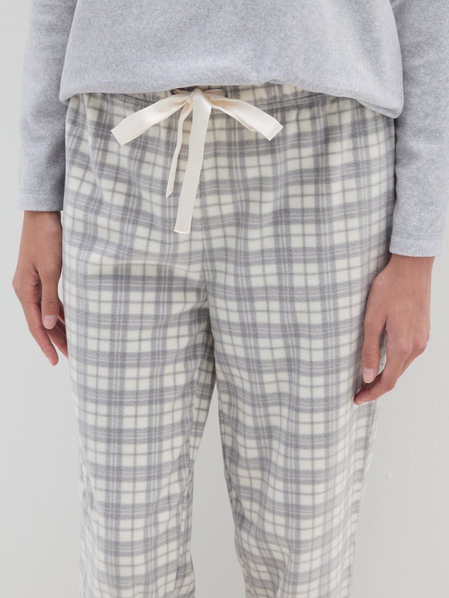 Grey Fleece Pyjama Trousers_3