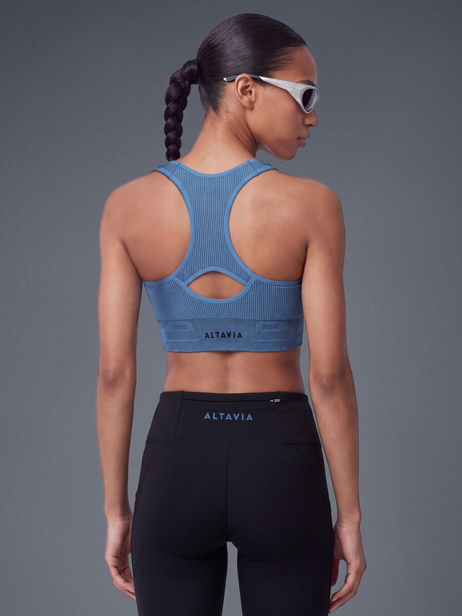 Blue breathable stretch technical top ALTAVIA_3