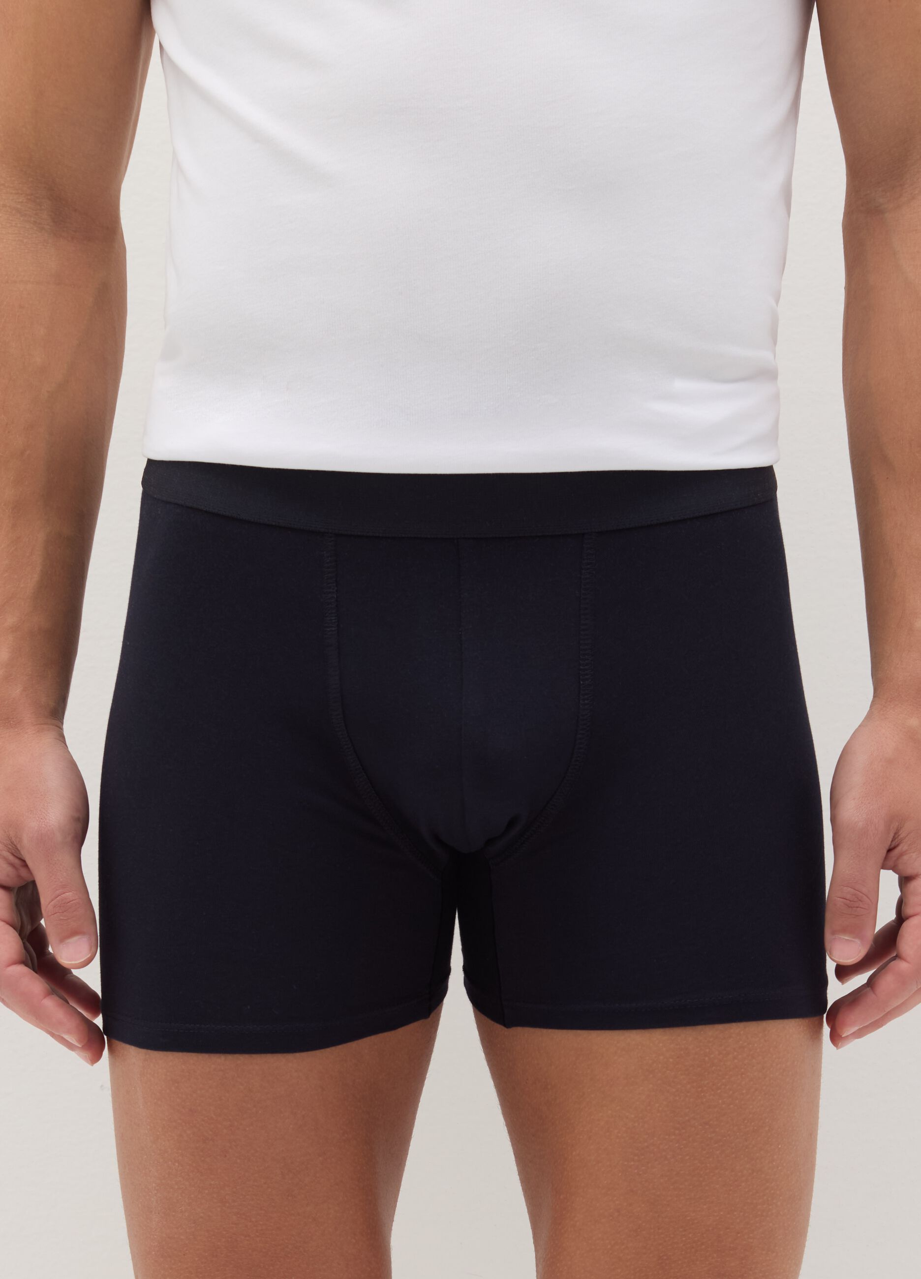Tripack boxer midi con elastico esterno