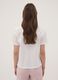 T-shirt pigiama bianco in cotone organico con scritte frontali_3