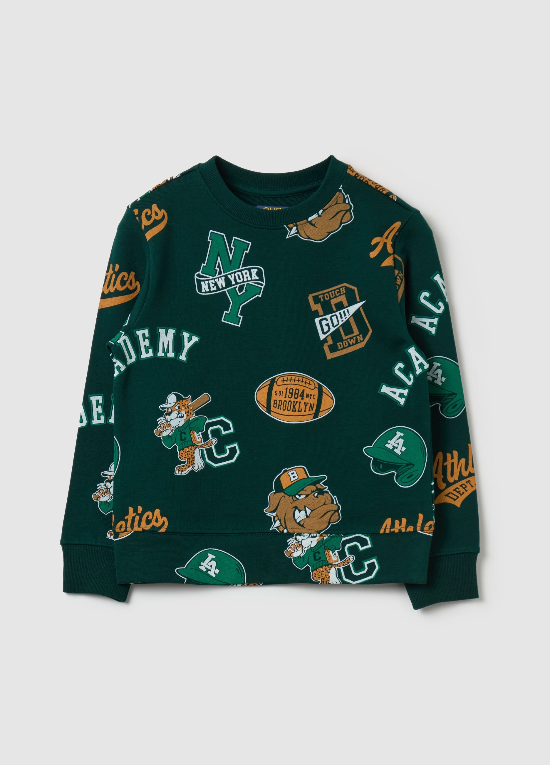 French terry sweatshirt with print