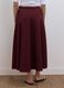 Purple stretch viscose skirt with high waistband and regular waist_2