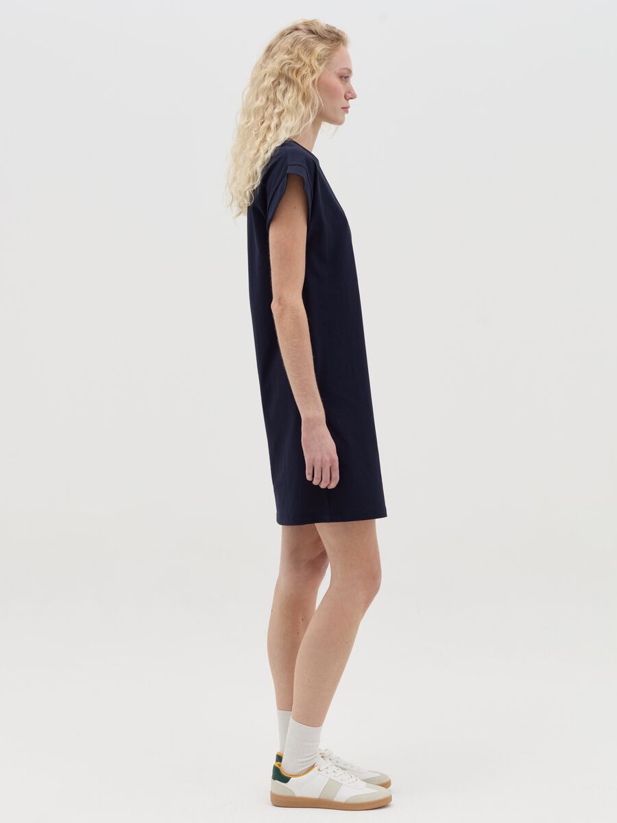 Essential blue cotton T-shirt dress_1