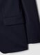 Blue slim-fit 4-way stretch blazer, easy-iron_1