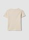 Beige pure cotton kids&rsquo; T-shirt, regular fit, with print_1