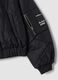 Black padded jacket with zip and high neck_4