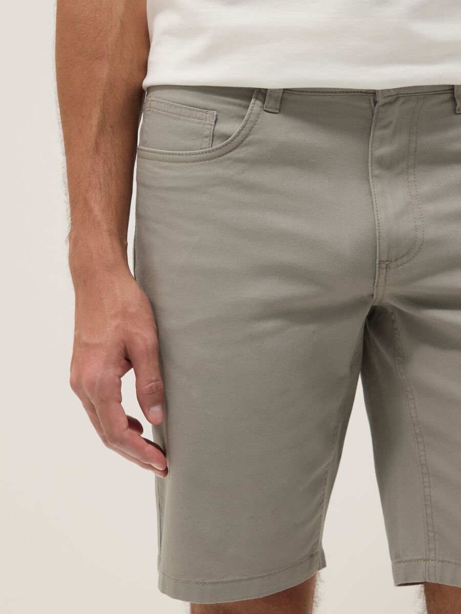 Grey pure cotton shorts_3