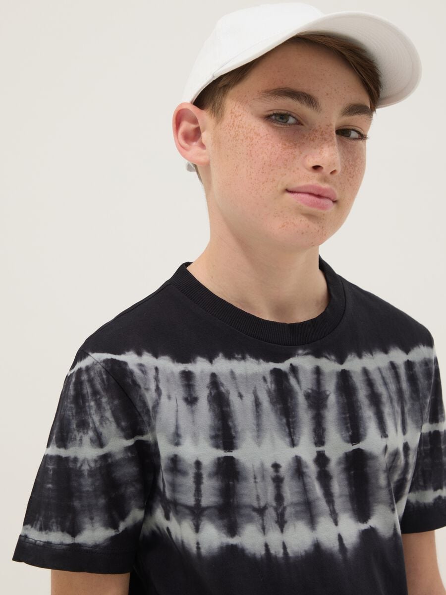 Black short-sleeve pure cotton T-shirt_1