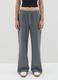 Grey trousers in cotton and polyester blend_1