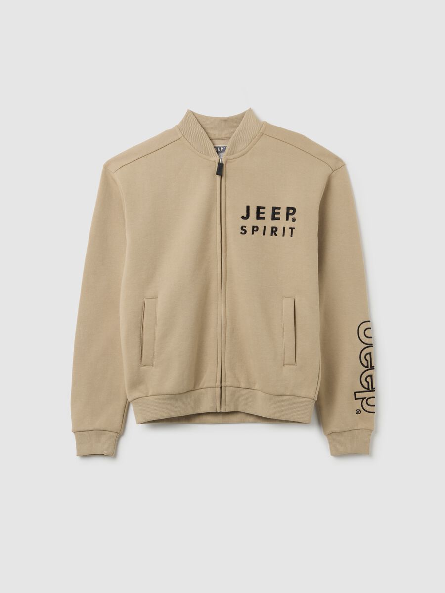 Children's jumper in beige cotton blend regular fit_3