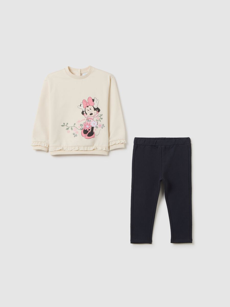 Girls' multicolour cotton blend jogging set_0