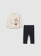 Girls' multicolour cotton blend jogging set_0
