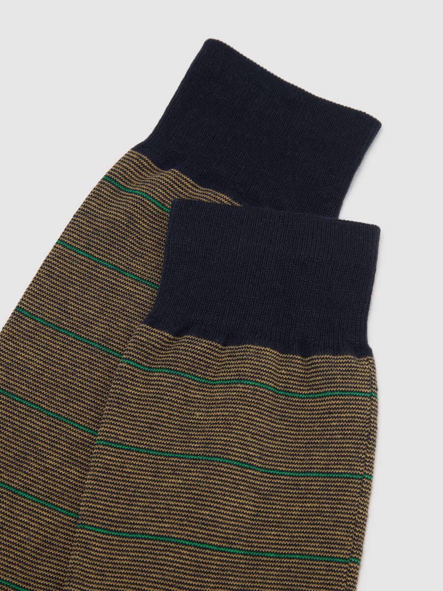 Multicoloured cotton blend socks twin pack_1