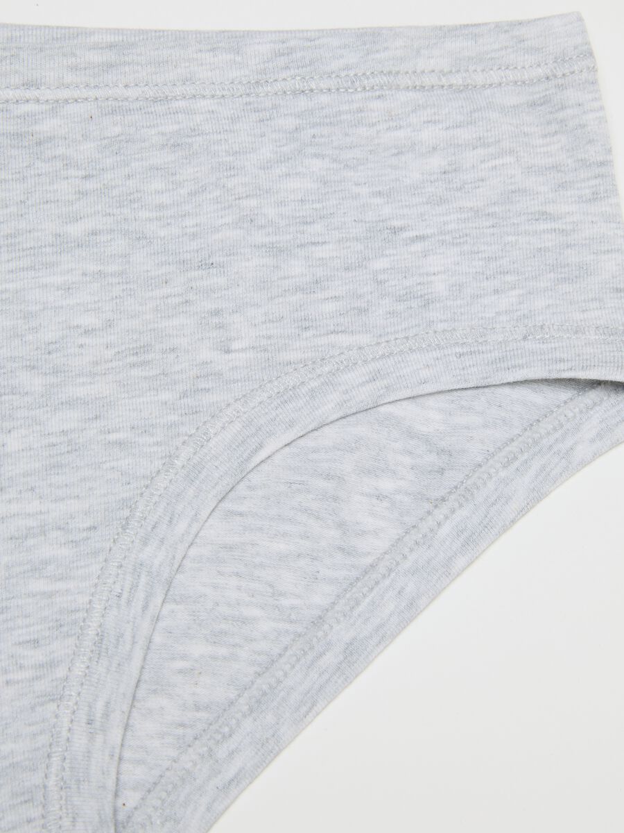 Grey elasticated cotton baby culottes for girls, regular fit_3