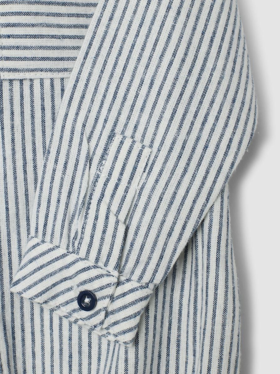 Body bianco in puro cotone con colletto e righe_2