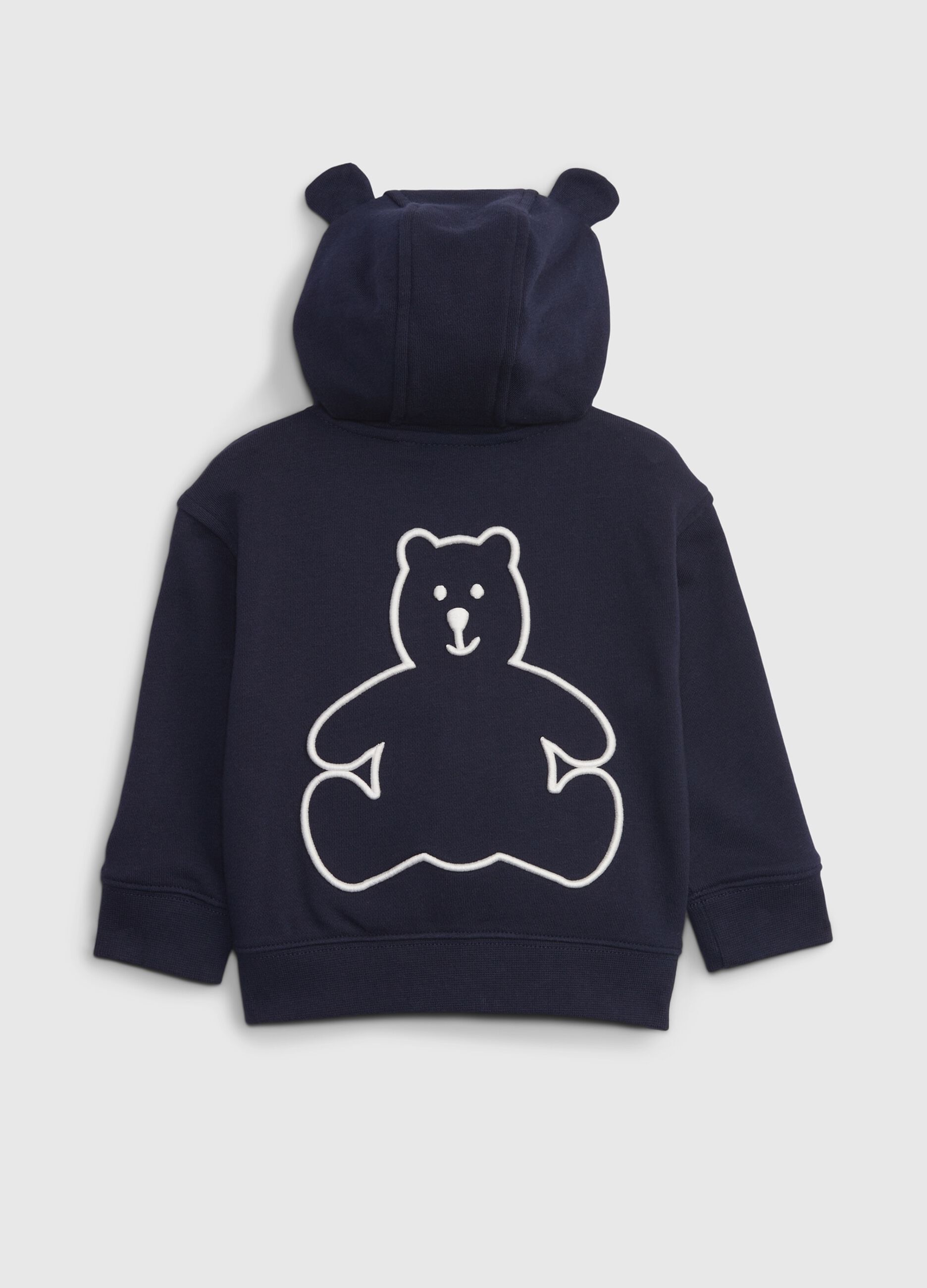 Full-zip con cappuccio e patch logo_1