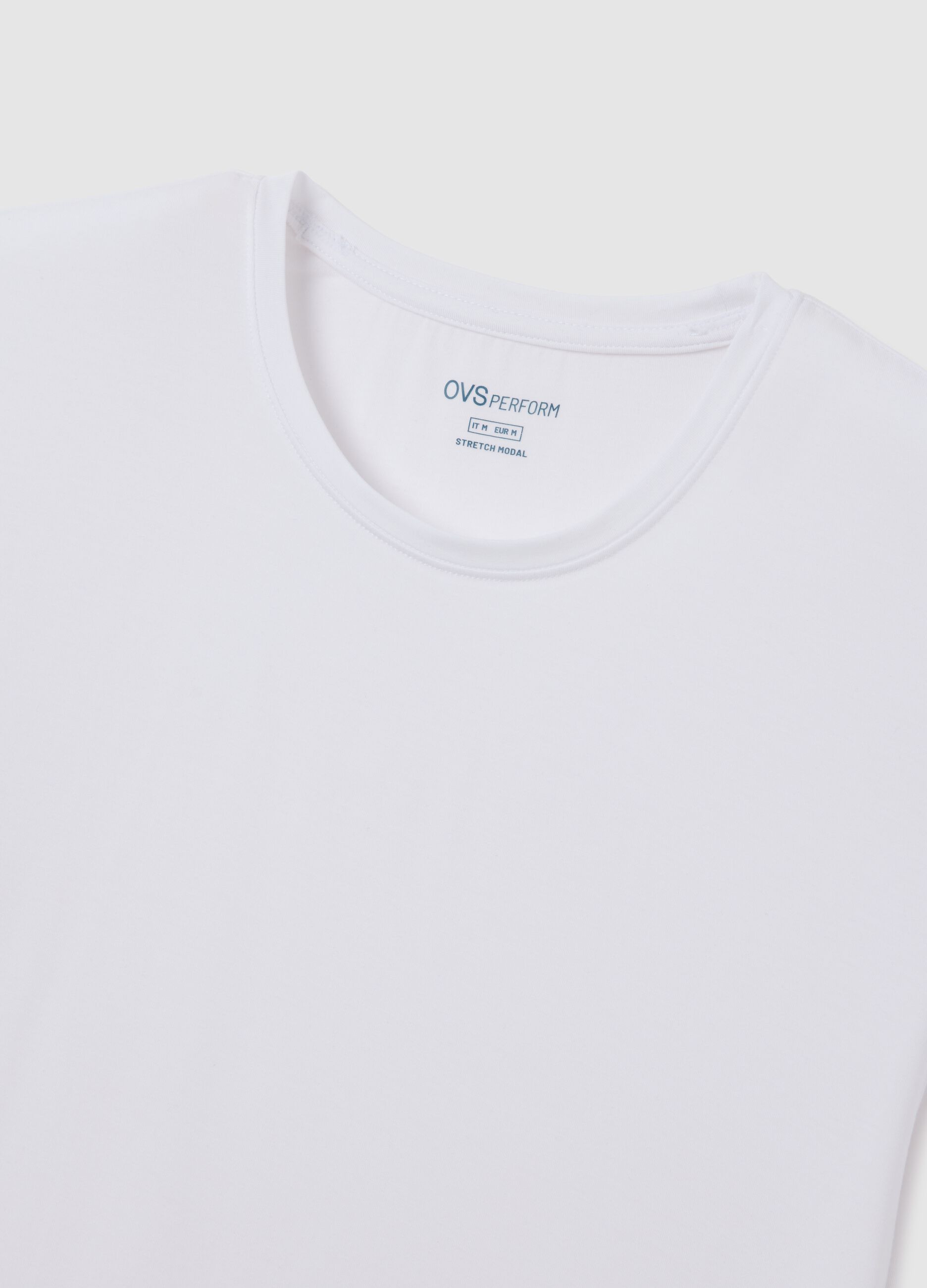 White OVS Perform T-shirt in stretch modal