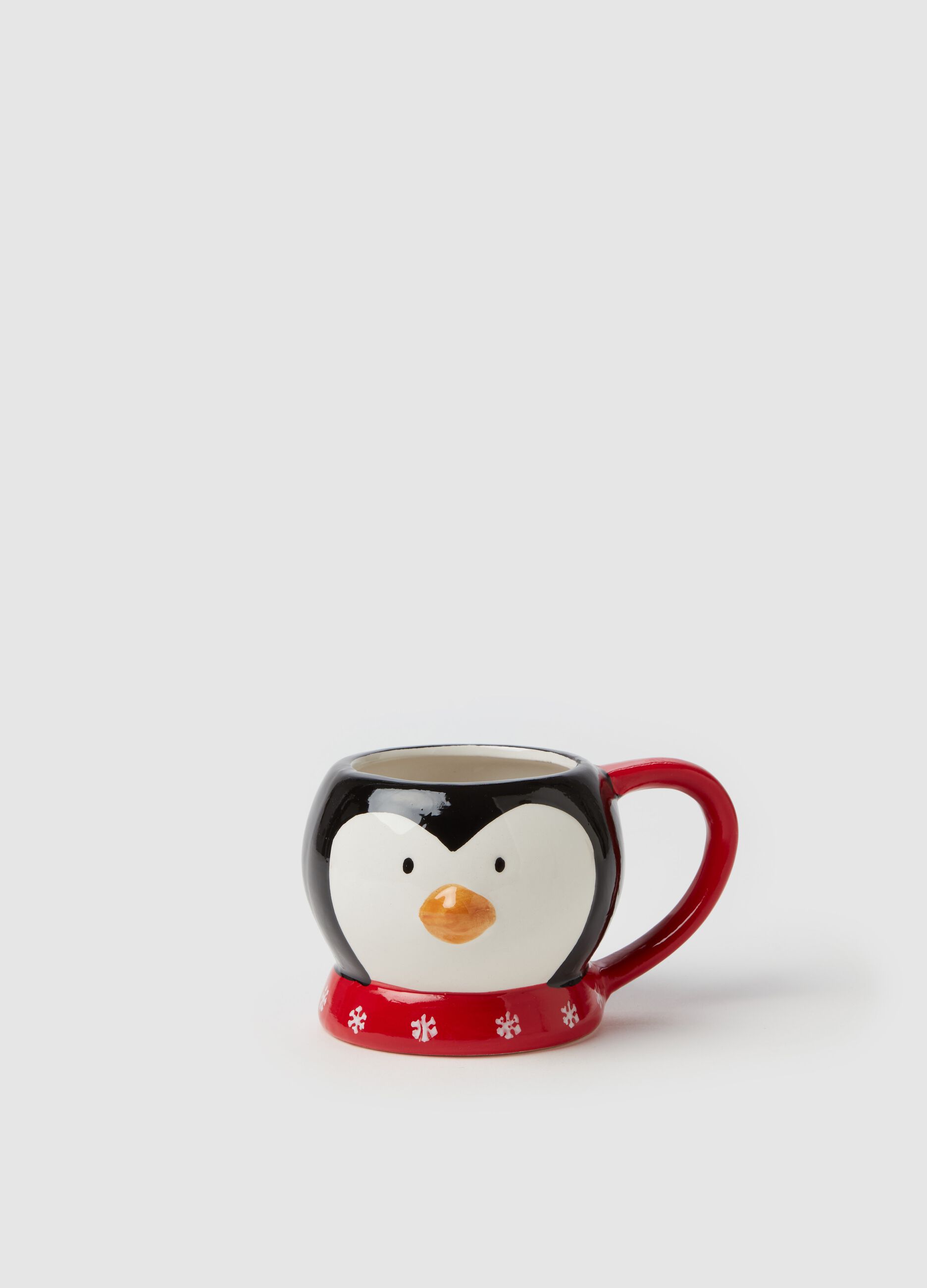 Ceramic penguin cup