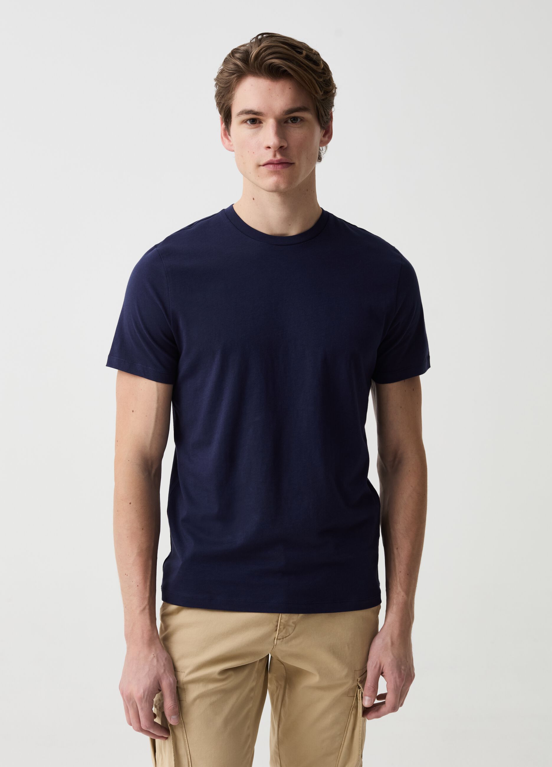 Two-pack T-shirts with round neck