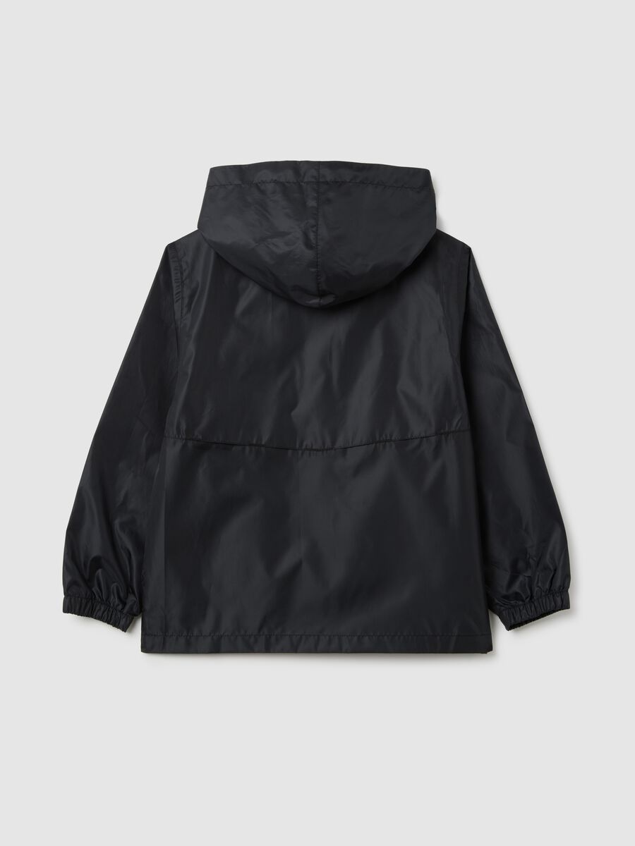 Girls' black jacket regular fit_4