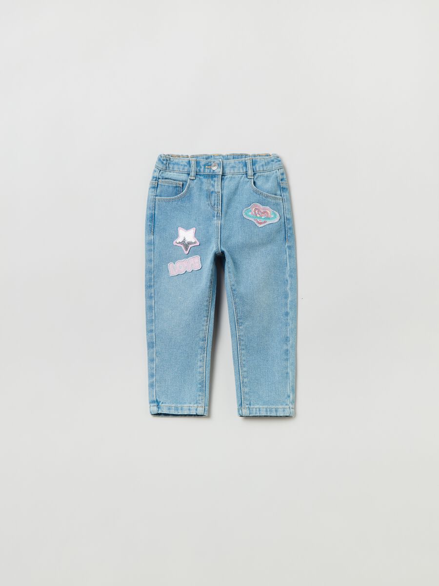 Jeans baggy fit con patch_0