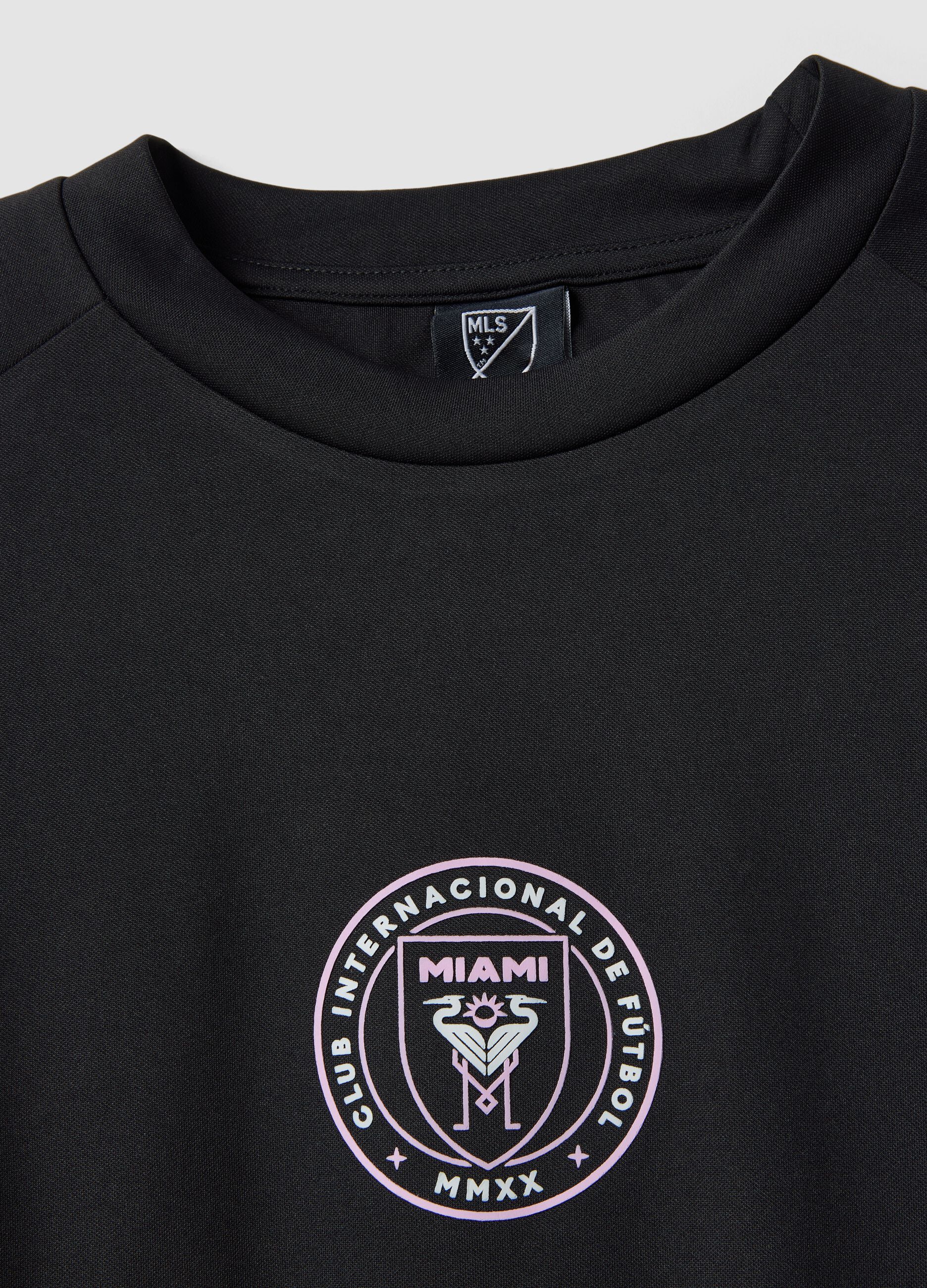 Black Inter Miami CF print T-shirt