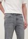 Grey slim-fit jeans in cotton and viscose blend_3