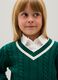 Girls' Regular Fit Green Pure Cotton Sweater_2